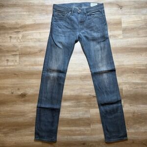 Diesel Shioner Jeans Men 30x32 Slim Skinny Fit Stretch Dark Petina Wash (Tag 28)